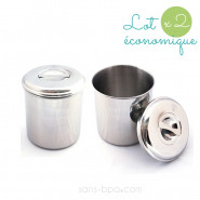 Lot 2 boites cylindre 14 cm