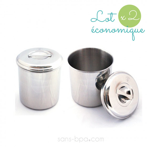 Lot 2 boites cylindre 14 cm