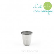 Lot 2 Mini timbales inox 75 ml - JOLI COEUR