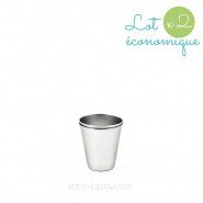 Lot 2 Mini timbales inox 75 ml