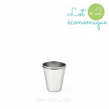 Lot 2 Mini timbales inox 75 ml