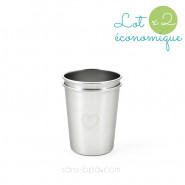 Lot 2 P'tites timbales inox 180 ml - JOLI COEUR