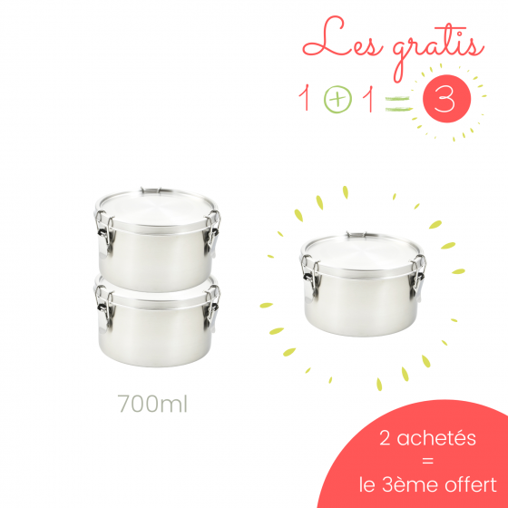 Assortiment 3 boites cylindres La Retro Diam 8 + 10 + 12cm