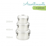 Assortiment 3 boites cylindres La Retro Diam 8 + 10 + 12cm