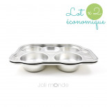 Lot 2 P'tit Bus - Plateaux repas 5 compartiments Kids