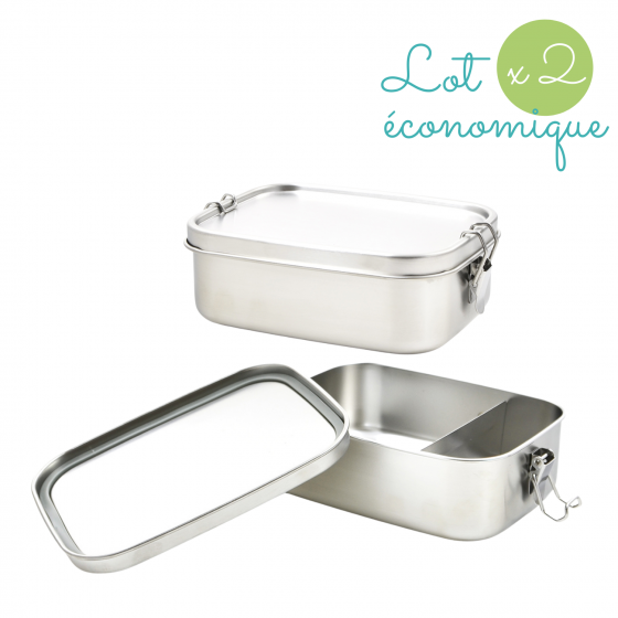 Lot 2 boites La Bento 100% inox . 1000ml