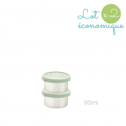 Lot 4 boites inox & silicone Quadrio - MINI