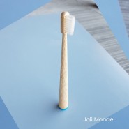 Brosse à dents bambou - CONICOLOR - Bleu canard