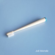 Brosse à dents bambou - CONICOLOR - Bleu canard