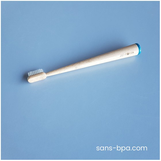 Brosse à dents bambou - CONICOLOR - Bleu