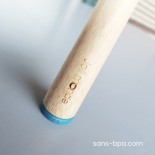 Brosse à dents bambou - CONICOLOR - Bleu
