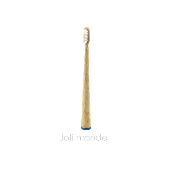 Brosse à dents bambou - CONICOLOR - Bleu canard