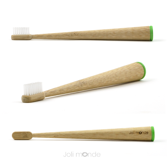 Brosse à dents bambou - CONICOLOR - Green