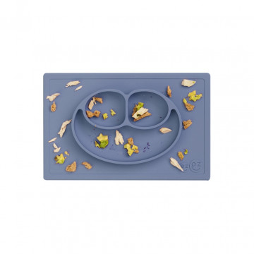 Assiette antidérapante Happy Mat - Indigo