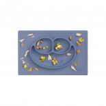 Assiette antidérapante Happy Mat - Indigo