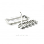 Assortiment bac à glaçons inox & son contenant inox La Retro Diam 16