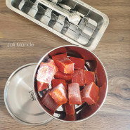 Assortiment bac à glaçons inox & son contenant inox La Retro Diam 16