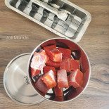 Assortiment bac à glaçons inox & son contenant inox La Retro Diam 16