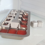 Assortiment bac à glaçons inox & son contenant inox La Retro Diam 16