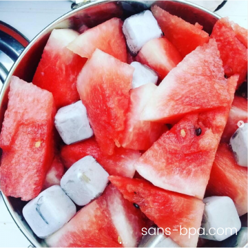 Ensemble 6 glaçons cubes INOX 2