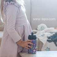 Gourde isotherme anti-fuite 350ml SILVER