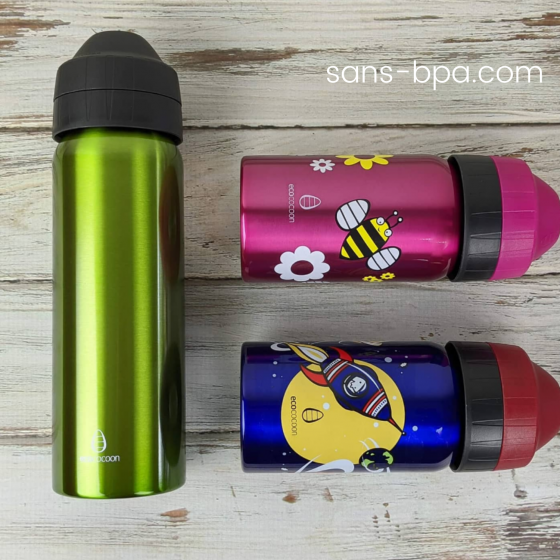 Gourde isotherme anti-fuite 600ml MESSENGER