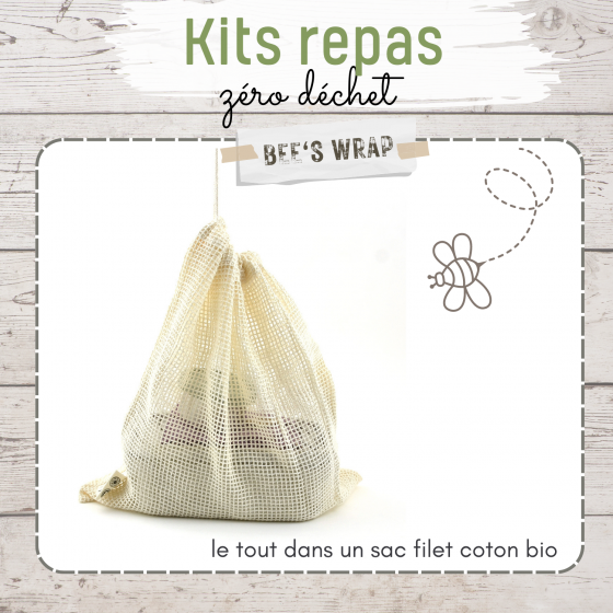 Kit Repas Zéro Déchet - BEES WRAP