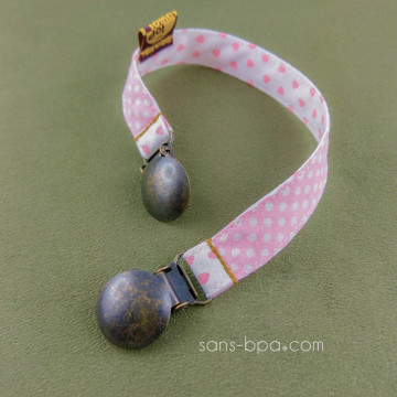 Attache serviette & doudou - POIS CIEL