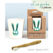 Kit Verre à dents Bunny - Bambin