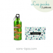 Ensemble chien saucisse & pochette avion