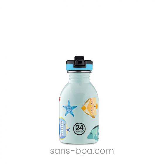 Mini gourde sport inox 250 ml KIDS . Sea Friends