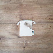 Mini sac à cadeau coton Bio 10 x 14 cm & son ruban de jute