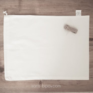 Sac pochette à cadeau coton Bio 35 x 47 cm & son ruban de jute