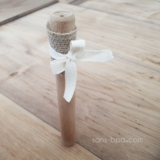 Etui cadeau en bambou & son ruban jute et coton