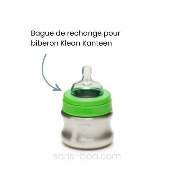 Bague biberon goulot large pour biberon isotherme 200ml Organic Kidz