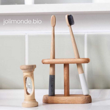 Brosse à dents bambou - RONDOCOLOR - Gris Gris