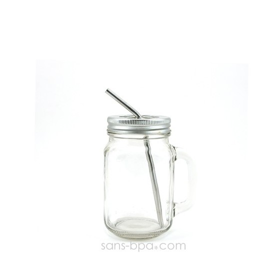 1 paille inox sans-bpa.com - Modèle COURT