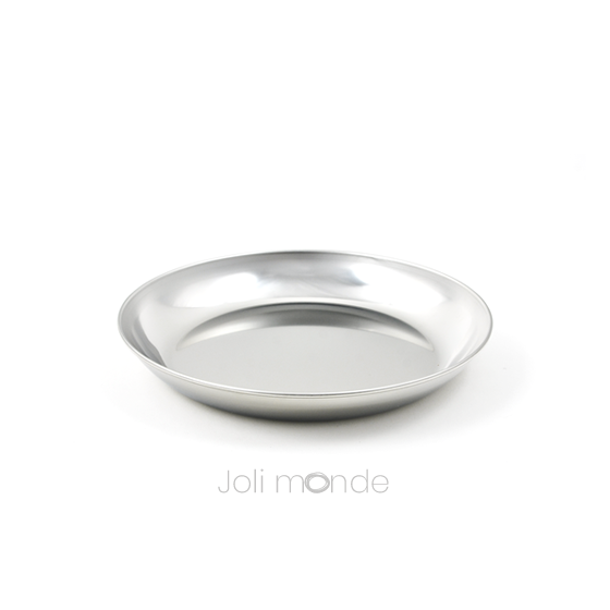 Assiette inox - La P'tite