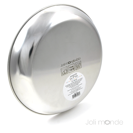 Assiette inox - La P'tite