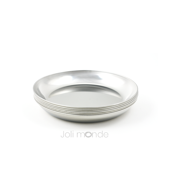 Assiette inox - La P'tite