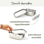 Boite La Bento inox . 1000ml - JOLI MONDE