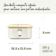 Boite La Bento bambou inox . 1000ml - JOLI MONDE