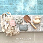 Kit de jouets de plage en caoutchouc naturel upcyclé . HEVEA