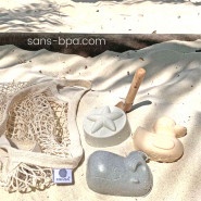 Kit de jouets de plage en caoutchouc naturel upcyclé . HEVEA