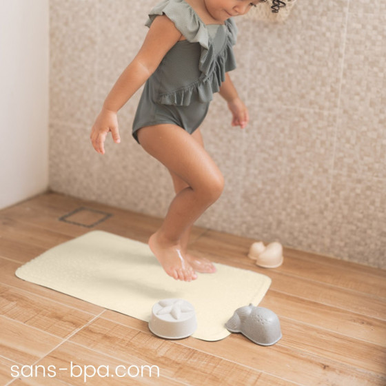 Tapis de bain caoutchouc XL - Sable . HEVEA