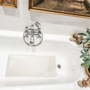 Tapis de bain caoutchouc XL - Marble . HEVEA