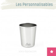La p'tite timbale personnalisable inox 180 ml - JOLI MONDE