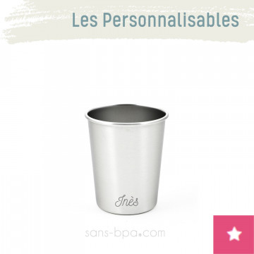 La p'tite timbale personnalisable inox 180 ml - JOLI MONDE 2