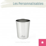 La p'tite timbale personnalisable inox 180 ml - JOLI MONDE