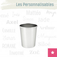 La p'tite timbale personnalisable inox 180 ml - JOLI MONDE